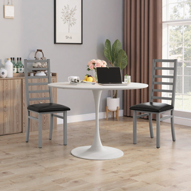 47.24"Modern Round Dining Table,Four Patchwork Tabletops with White Color Solid Wood Grain Table Top,Metal Base Dining Table, End Table Leisure Coffee Table