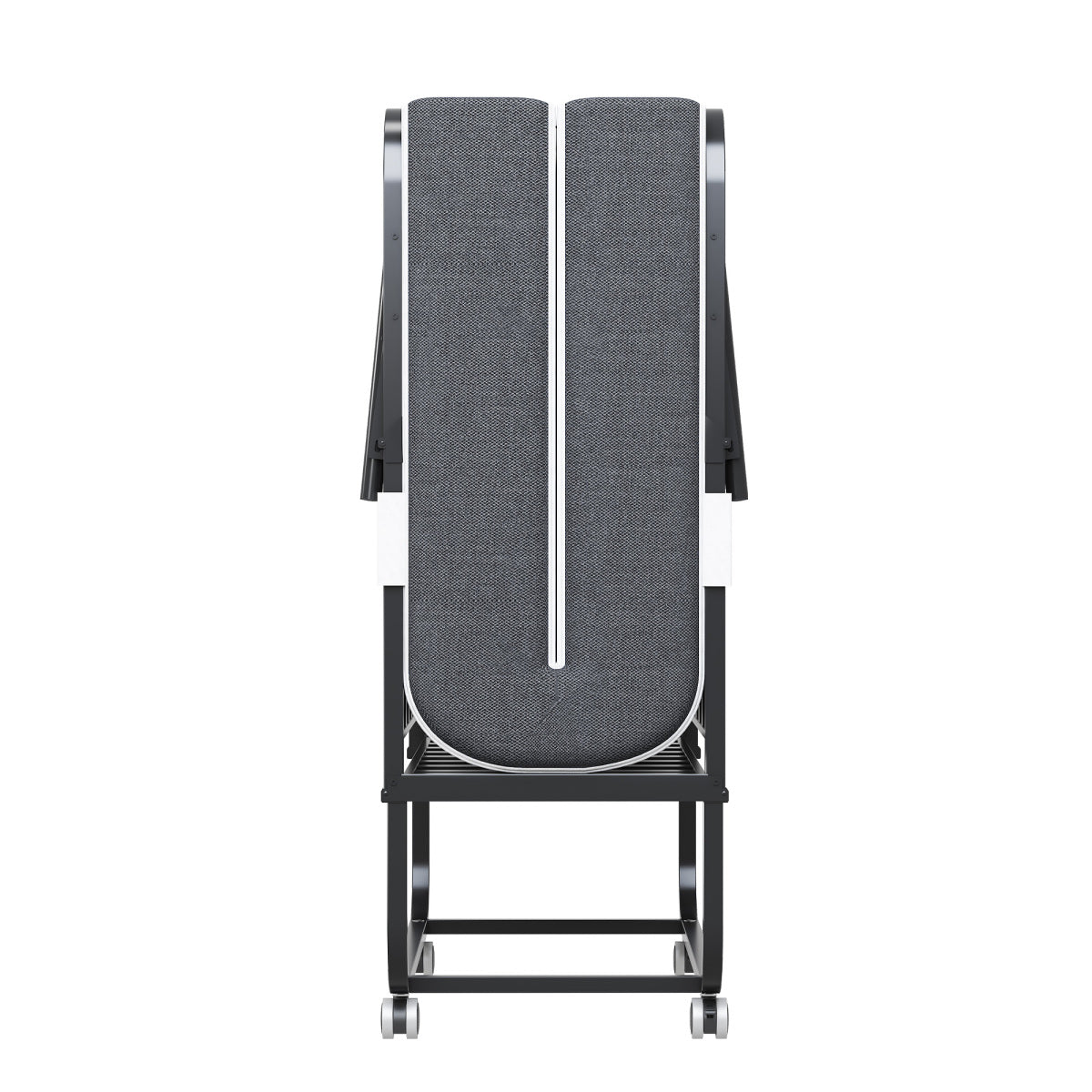 190 × 96 cm Klapp-Twin-Bett mit 9,5 cm Memory-Foam-Matratze, tragbares Gästebett/Rollbett, stabiler Metallrahmen