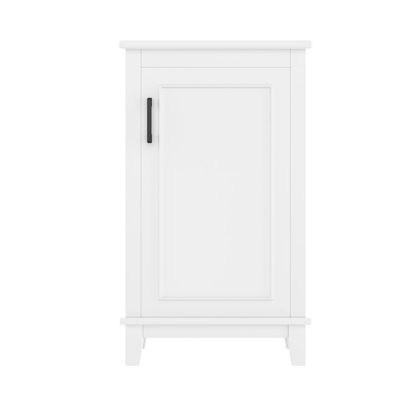 51x34x83cmBodenstehender Badezimmerschrank, Waschtisch, Waschtisch,komplett lackiert, Türregale, verstellbare Regale, integriertes Keramikwaschbecken, geeignet für kleine Räume, weiß