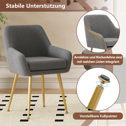 2 St Moderner, abnehmbaren Kissen für Küchen und Esszimmer, Grau
