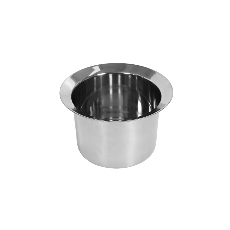 Outdoor Aluminum Table with Ice Bucket,Patio Side Table,  Aluminum End Table with Adjustable Footpads, Outdoor Small Coffee Table