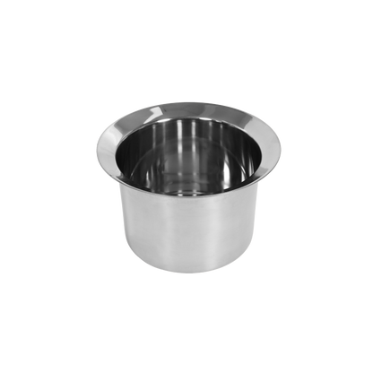 Outdoor Aluminum Table with Ice Bucket,Patio Side Table,  Aluminum End Table with Adjustable Footpads, Outdoor Small Coffee Table