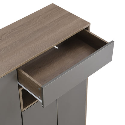 Schuhaufbewahrung Bank und Schuhschrank,Schuhbank, multifunktionales Schuhregal mit gepolstertem, für den Flur, Grau