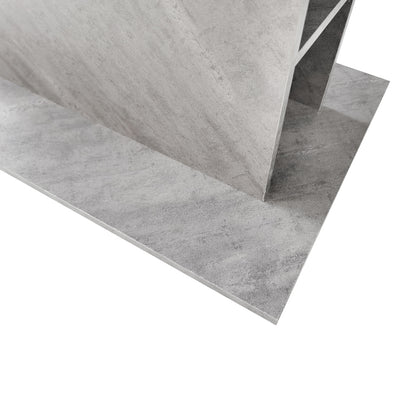 Ausziehbarer Esstisch, L110/130*W70*H75, Esstisch mit Stauraum, Betonoptik