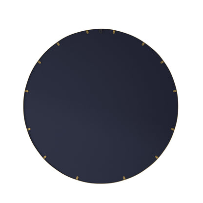 80CM Bronze Round Mirror, Bathroom Mirror for Wall, Round Wall Mirror Metal Frame, for Wall, Living Room, Bedroom, Vanity, Entryway, Hallway
