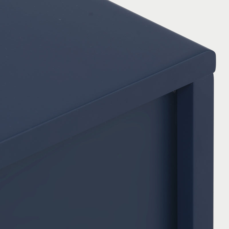 Nachttisch,Nachtschrank Beistelltisch,Marineblau, Sofatisch passend zu jedem Bett & Schlafzimmer - H50/B35/T35 cm