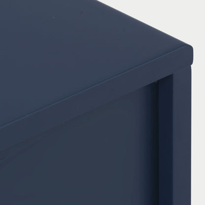 Nachttisch,Nachtschrank Beistelltisch,Marineblau, Sofatisch passend zu jedem Bett & Schlafzimmer - H50/B35/T35 cm