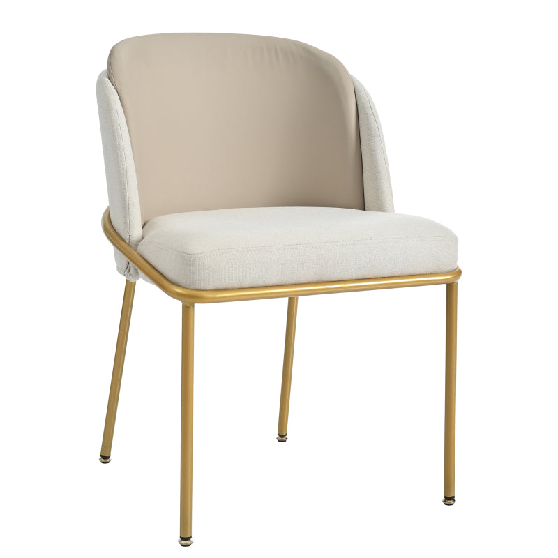 2 St Moderner Stuhl, Ideal für Zuhause, Offene Bürofläche, Esszimmer, Beige
