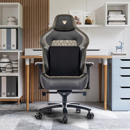 Gaming Stuhl 200KG Belastbarkeit Bürostuhl 200KG Verstellbare Armlehne 4D Gamer Stuhl mit Lendenwirbelstütze Chefsessel Ergonomischer Schreibtischstuhl