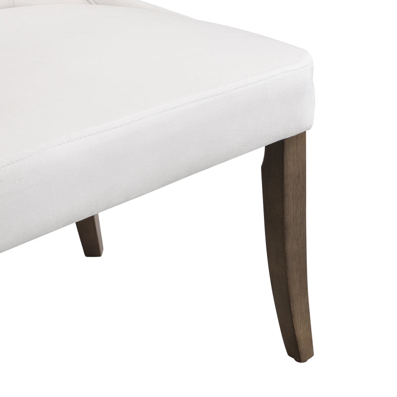 Esszimmerstuhl aus Samt, 2er-Set mit Massivholzbeinen, dickem Kissen, verstellbaren Beinen, Beige