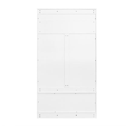 Weißer Eingang Schrank, zur offenen Aufbewahrung - Kleiderständer, Garderobe, Schuhschrank