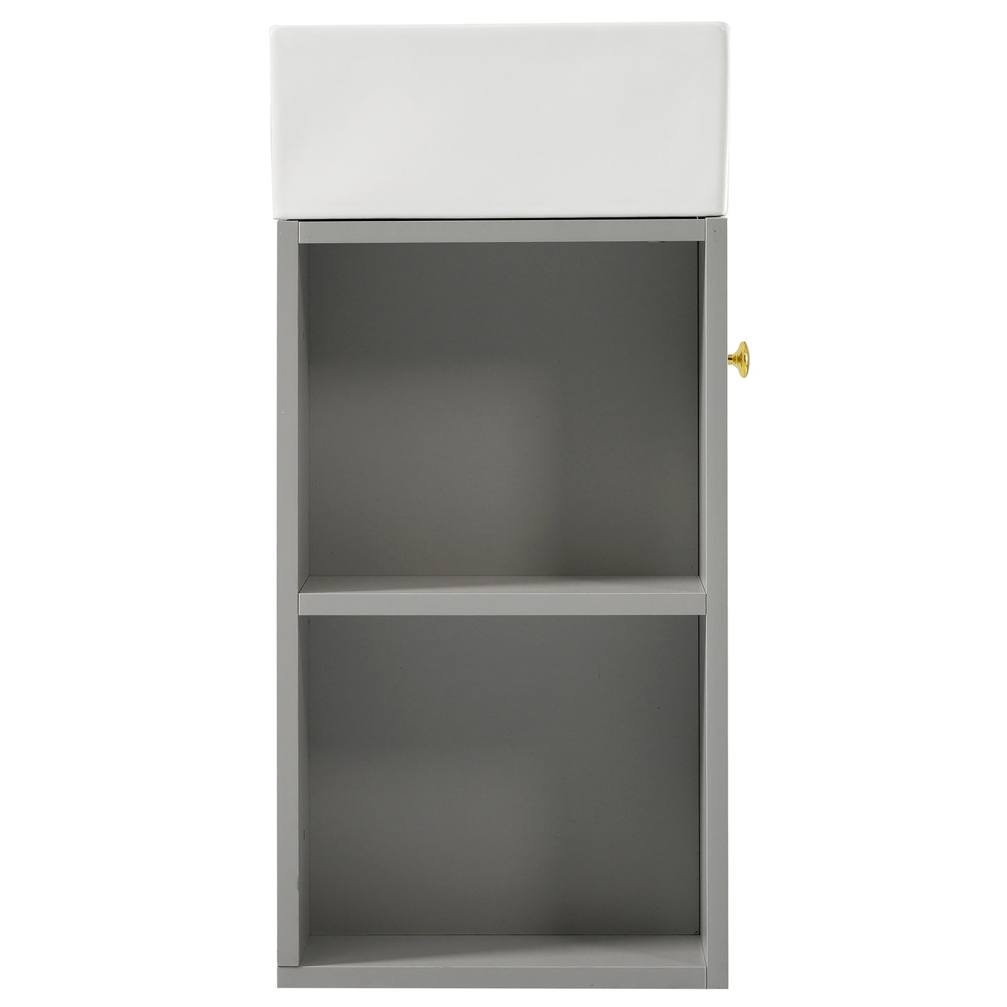 Waschbecken mit Waschtischunterschrank, Waschtischunterschrank , Waschtischunterschrank hängend hellgrau , Kleine Gästebad Möbel