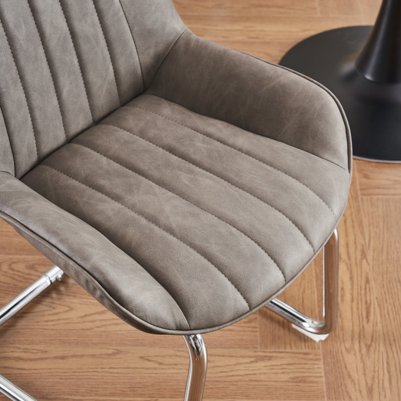 Sorgfältig ausgewählte Küche Wohnzimmer Esszimmer Stühle aus Kunstleder Material für leichtere Wartung! (Satz von 2)