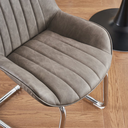 Sorgfältig ausgewählte Küche Wohnzimmer Esszimmer Stühle aus Kunstleder Material für leichtere Wartung! (Satz von 2)