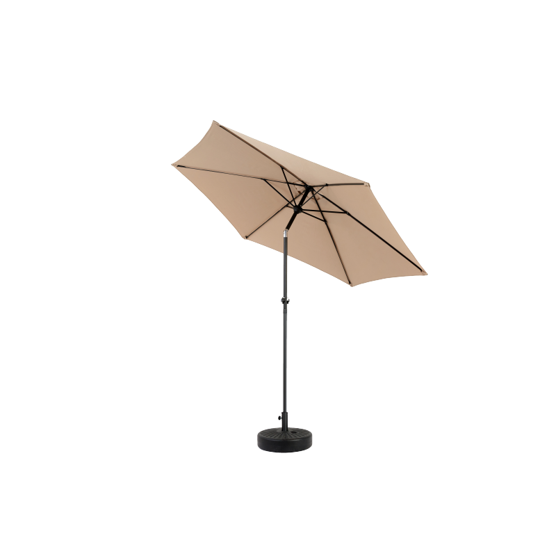 14.8 Ft Double Sided Outdoor Umbrella Rectangular Large with Crank (khaki)(No Base)