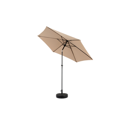 14.8 Ft Double Sided Outdoor Umbrella Rectangular Large with Crank (khaki)(No Base)