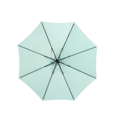 14.8 Ft Double Sided Outdoor Umbrella Rectangular Large with Crank(Light Green) (No Base)