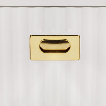 Garderobenset mit Bank, multifunktionale Aufbewahrungsbank, offene Aufbewahrung,6 goldene Haken und Füße, geeignet für Flur, Wohnzimmer, weiß, B120/D40/H191.5CM