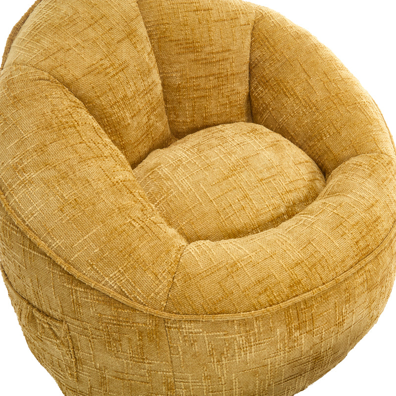 Sitzsack Sofa Stuhl für Erwachsene mit Fußstütze, Gelb