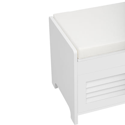 Moderne schuhbank mit sitzfläche, Eingangsbereich, Wohnzimmer, flurmöbel, Weiß