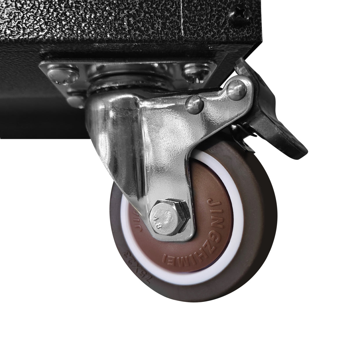 Werkzeugschrank Metall rollbar 3 XXL-Schubladen 75x42x88cm Werkstattwagen Schwarz/Grau 90kg Traglast Garage & Büro Schnellmontage