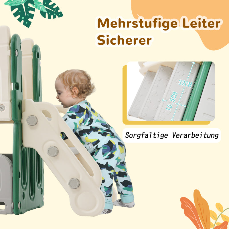 Mein kleines Schloss-Slide Kletterspielzeug für Kinder, 6 in 1 Kinderrutsche, Klettern, Bohrspiel, Stauraum, Spielgang, Basketballrahmen. Hergestellt aus HDPE (Enthält keine Meereskugeln)