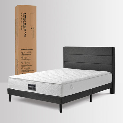 Federkernmatratze, 7 Zonen Kaltschaum Matratze, Taschenfederker, 90x200cm, 100%Oeko-Tex schadstoffgeprüft, 25cm Höhe