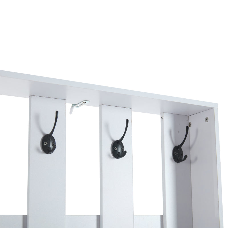 Flurgarderobe Paneel+Schuhschränke, Schuhwechsel-Set, weiß Garderoben-Set 140.6 x 32 x 180 cm