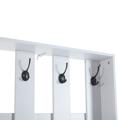 Flurgarderobe Paneel+Schuhschränke, Schuhwechsel-Set, weiß Garderoben-Set 140.6 x 32 x 180 cm