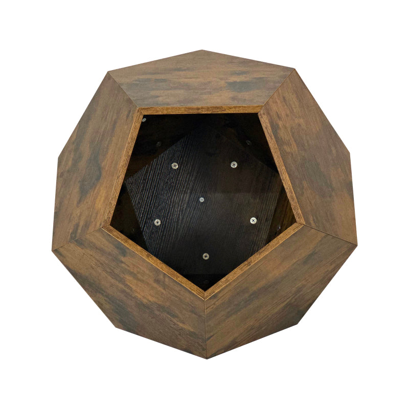 66CM Modern Pet Furniture Cat Carrier Side Table MDF Multi-Purpose Furniture Antique Wood Color