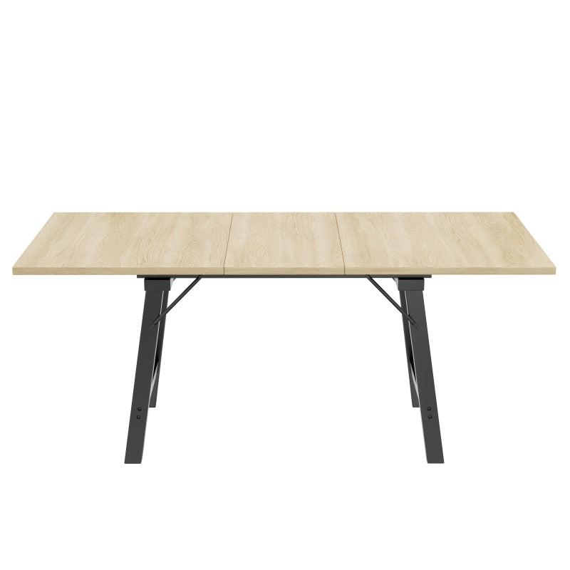 Holzfarbener Teleskop-Esstisch 140/180*80 cm, Natur