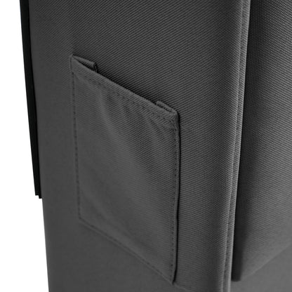 Polsterbett Doppelbett 180*200, Stauraum Kopfteil mit USB und Typ C-Port ,360-Surround-LED-Funktion rund um Kopf- und Fußende des, Betten mit Hydraulisch Stauraum, Grau , Leinen(Ohne Matratze)