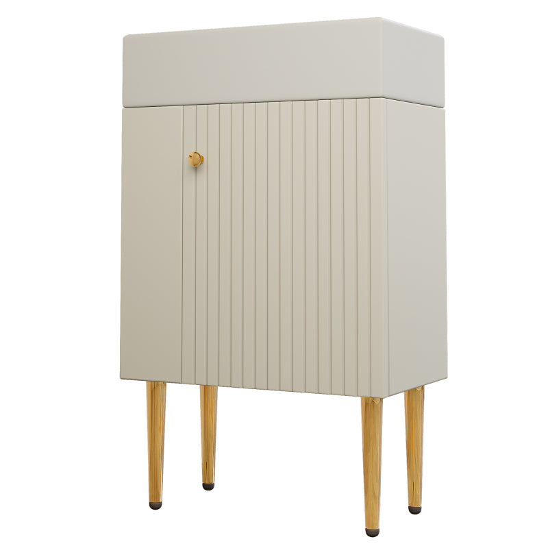 Badezimmermöbel Waschbecken mit Waschtischunterschrank 55 cm , Waschtischunterschrank , Kleine Gästebad Möbel , weiß