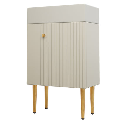 Badezimmermöbel Waschbecken mit Waschtischunterschrank 55 cm , Waschtischunterschrank , Kleine Gästebad Möbel , weiß