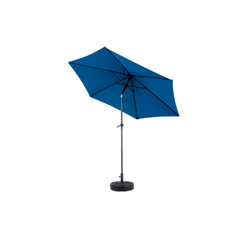 14.8 Ft Double Sided Outdoor Umbrella Rectangular Large with Crank (Blue)(No Base)