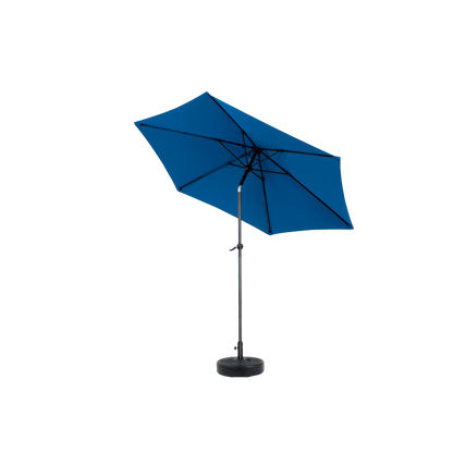 14.8 Ft Double Sided Outdoor Umbrella Rectangular Large with Crank (Blue)(No Base)