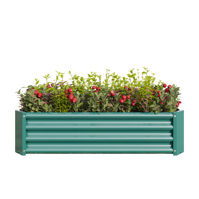 Hochbeet Metall Pflanzenbeet, Hochbeete für Garten aus robustem Stahlblech mit stabilem Design, Rostschutz und Langer Haltbarkeit, Hochbeet Bausatz ohne Boden, Ideal für Gemüse, Kräuter & Blumen Anthr