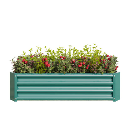 Hochbeet Metall Pflanzenbeet, Hochbeete für Garten aus robustem Stahlblech mit stabilem Design, Rostschutz und Langer Haltbarkeit, Hochbeet Bausatz ohne Boden, Ideal für Gemüse, Kräuter & Blumen Anthr