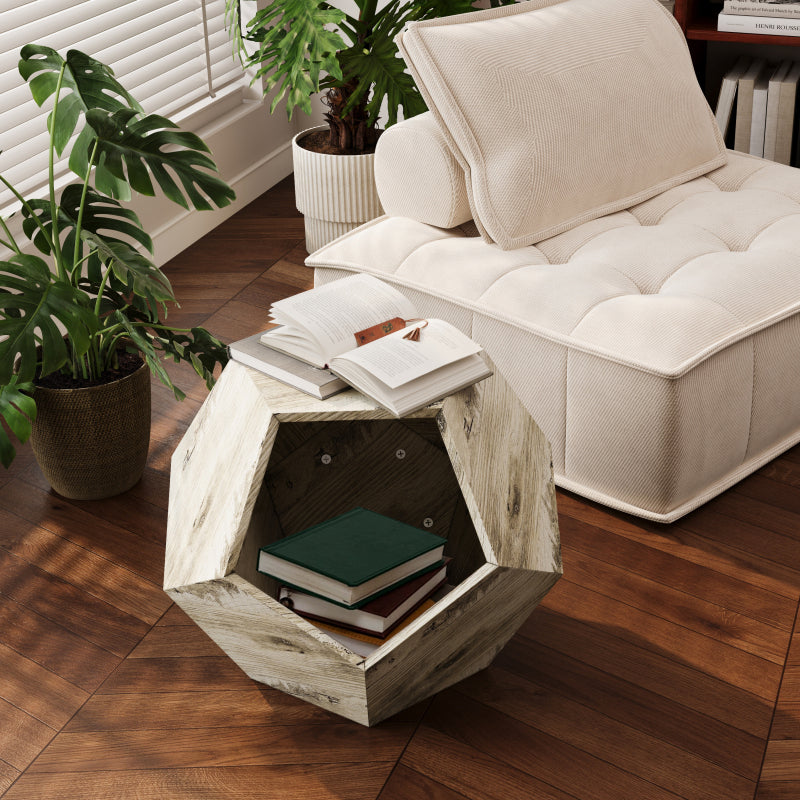 66CM Modern Pet Furniture Cat Carrier , Sofa Side Table, Planter MDF Multifunctional Furniture, Colored Flower Oak