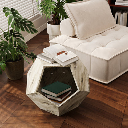 66CM Modern Pet Furniture Cat Carrier , Sofa Side Table, Planter MDF Multifunctional Furniture, Colored Flower Oak
