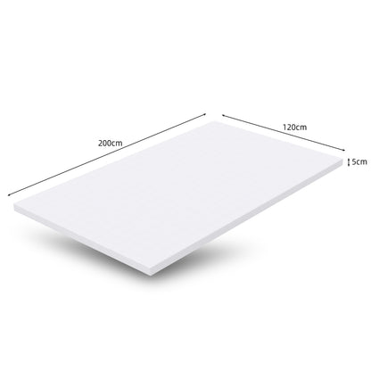 Schaumstoff-Matratze/Topper 120x200 cm, H3, 5cm Höhe, Öko-TEX, Waschbar