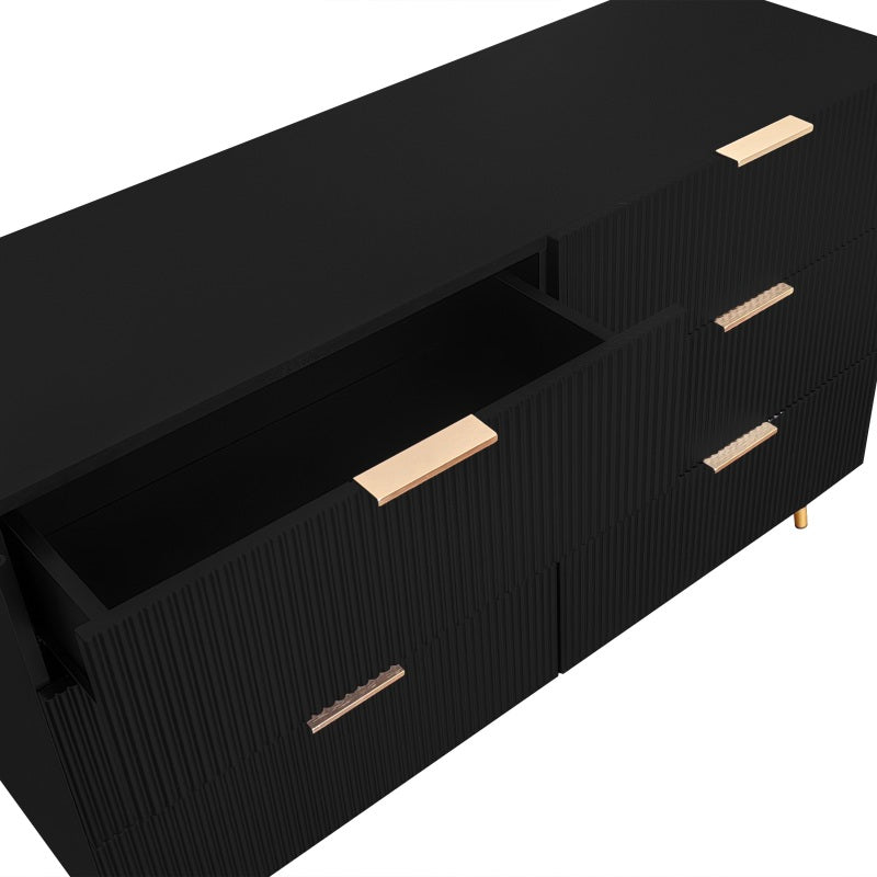 Elegantes Sideboard mit modernem Design, Kommode mit Schubladen und viel Stauraum