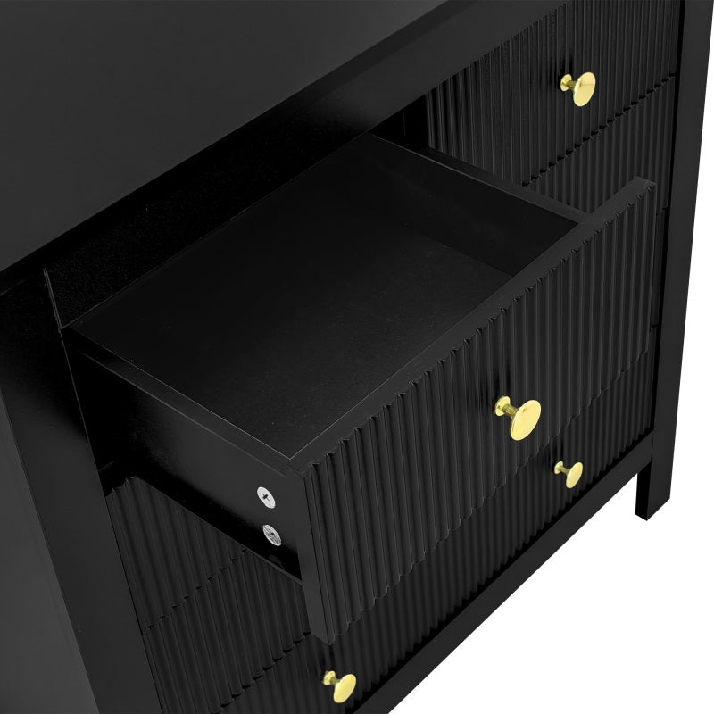 Sideboard, Kommode mit Spezialtüren, Goldgriffen, Sideboard/Schuhschrank/Schminktisch [OLD SKU:WF325795BAA]