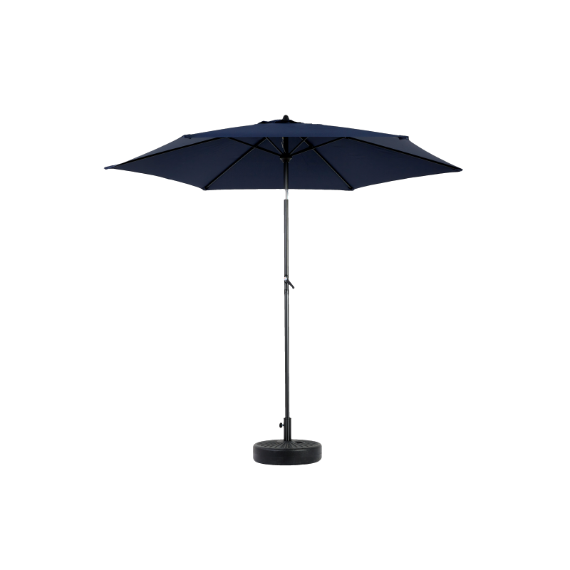 14.8 Ft Double Sided Outdoor Umbrella Rectangular Large with Crank (Navy Blue)(No Base)