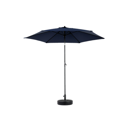 14.8 Ft Double Sided Outdoor Umbrella Rectangular Large with Crank (Navy Blue)(No Base)