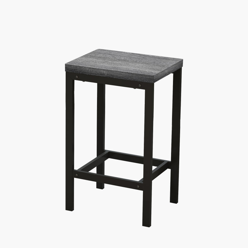 148CM Modern Design Kitchen Dining Table, Pub Table, Long Dining Table Set with 3 Stools;148CM Modernes Design Küche Esstisch, Kneipentisch, Langer Esstisch Set mit 3 Hockern, Einfache Montage, Grau