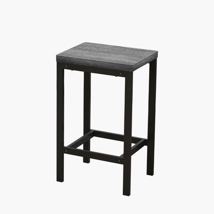 148CM Modern Design Kitchen Dining Table, Pub Table, Long Dining Table Set with 3 Stools;148CM Modernes Design Küche Esstisch, Kneipentisch, Langer Esstisch Set mit 3 Hockern, Einfache Montage, Grau