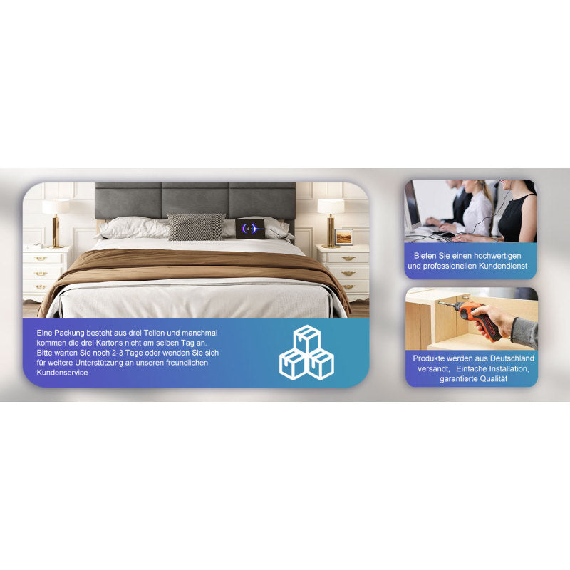 160 x 200 cm Bettgestell aus weichem Samt mit USB Type C Ladefunktion und LED Beleuchtung, Hydrauliksystem Stauraum Bettgestell aus Samtmaterial Jugendbett mit Lattenrost, Grau