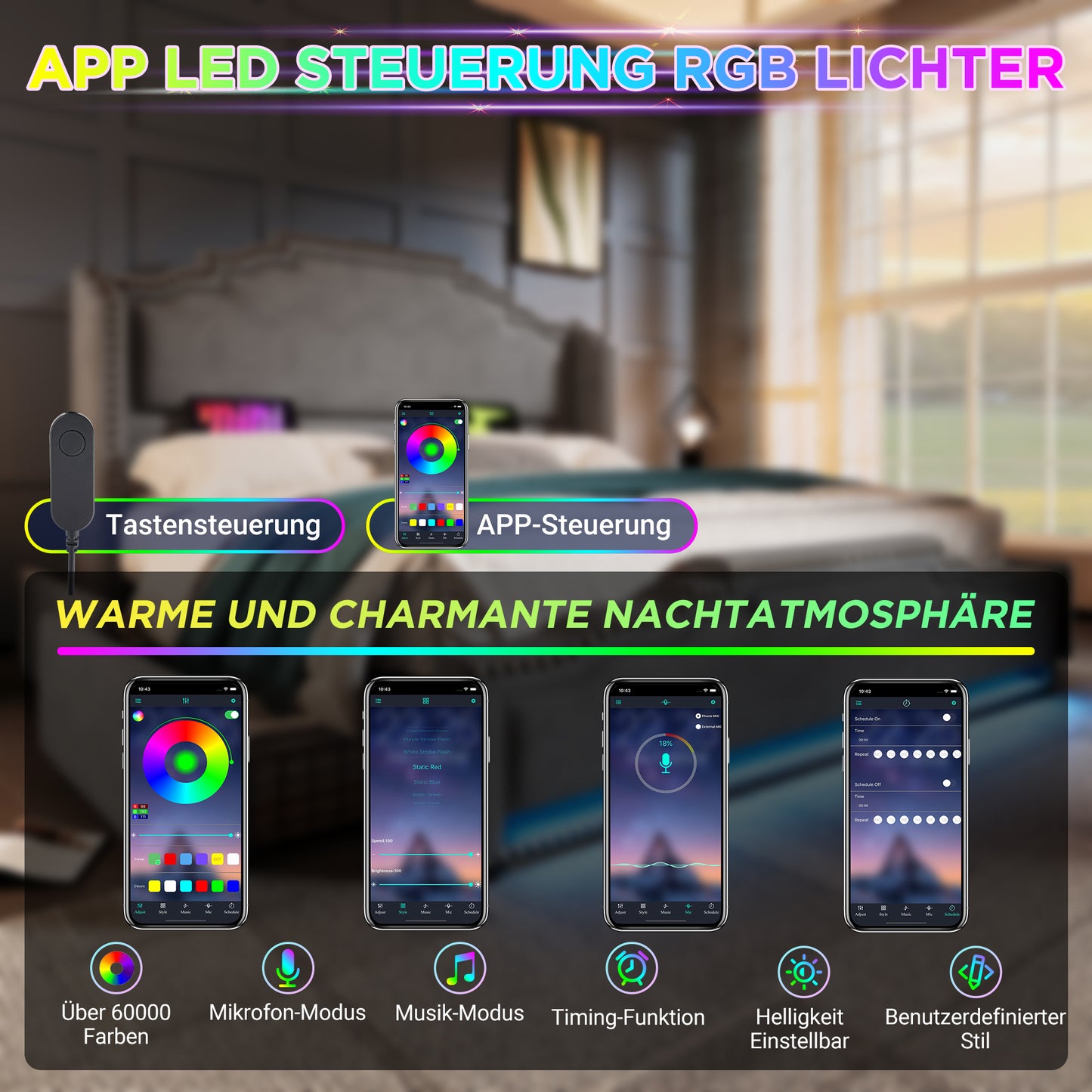 Polsterbett 160x200, Doppelbett mit hydraulischem Stauraum, LED-Beleuchtung und USB-C-Ladeanschluss, Stauraumbett und Jugendbett mit Lattenrost, Samt, Grau, ohne Matratze