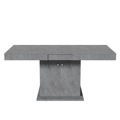 Ausziehbarer Esstisch, L140/180*W80*H76cm, Betonoptik